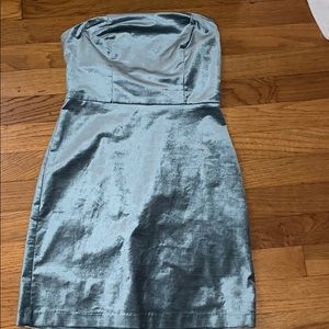 Strapless mini dress